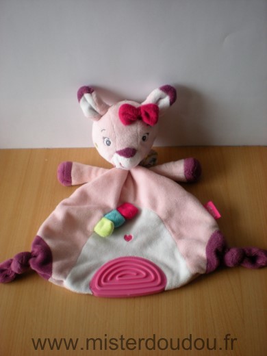 Baby sun Biche Rose blanc mauve dentition les coquettes - Très bon état