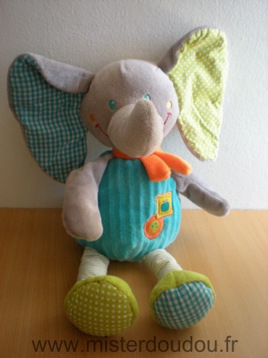 Mots d enfants  Bleu orange vert gris - Très bon état