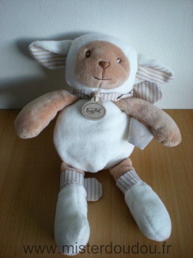 Baby nat Agneau Mouton blanc beige - Très bon état