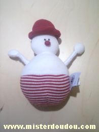 Petit bateau Bonhomme Blanc bordeau - Très bon état