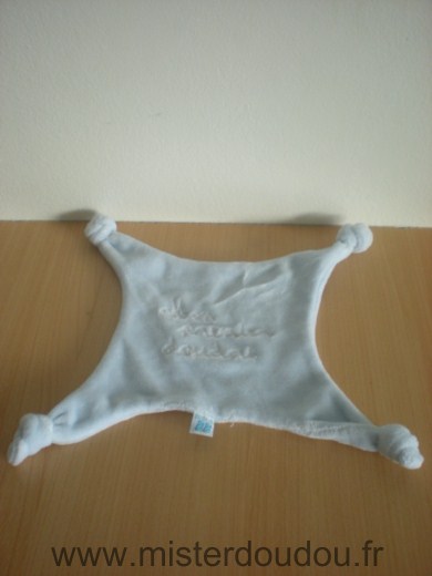 Bulle de bb Carre Bleu "mon premier doudou" - Très bon état