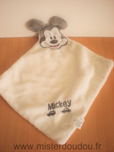 Disney Carre Mickey blanc gris voitures - Très bon état