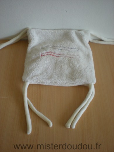 Kaloo Carre Blanc avec des vagues mauve et rouge - Très bon état