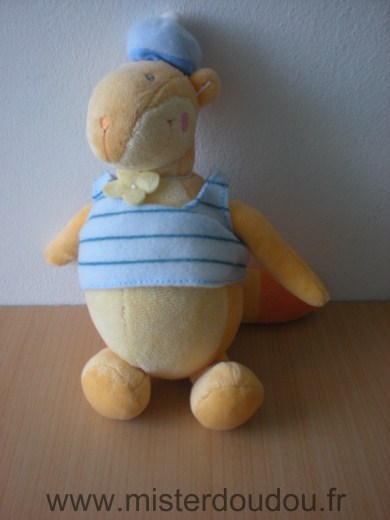 Toys land Castor Jaune tshirt bleu - Très bon état