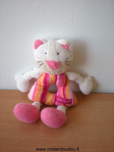 Baby sun Chat Blanc rose jaune - Très bon état