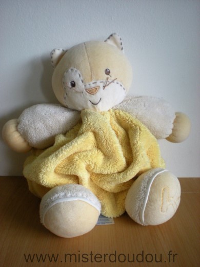 Kaloo Chat Jaune blanc - Très bon état
