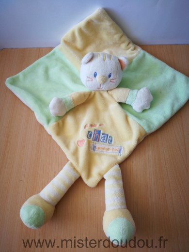Kiabi baby Chat Jaune vert je suis un chat comme ca - Très bon état