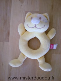 Tex Chat Jaune coccard blanc - Très bon état