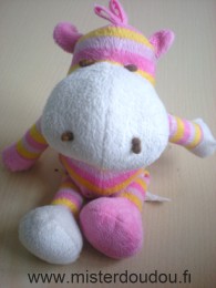 Eveil et jeux Cheval Rayé rose orange - Très bon état
