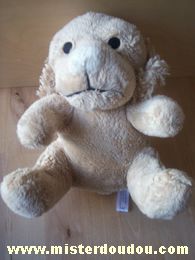 Bébisol Chien Beige nez blanc - Très bon état