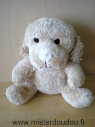 Bébisol Chien Beige nez écru - Très bon état