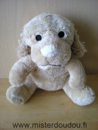 Bébisol Chien Beige nez écru - Très bon état