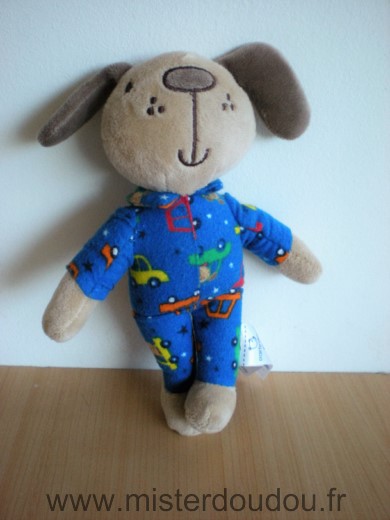 Early days Chien Marron pyjama bleu voitures - Très bon état