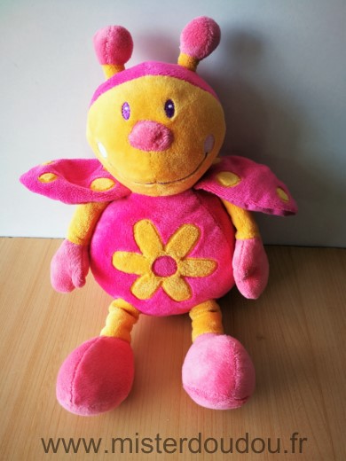 Babyclub Coccinelle Rose jaune fleur - Très bon état