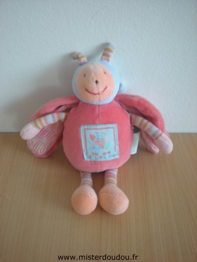 Moulin roty Coccinelle Rose mauve collection zéphir et zoé - Très bon état