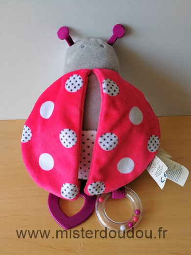 Obaibi okaidi Coccinelle Coccinelle d activite rose gris blanc - Très bon état