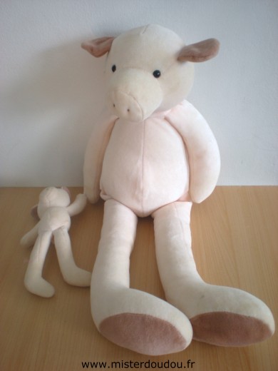 Moulin roty Cochon Rose avec bébé cochon rose - Très bon état