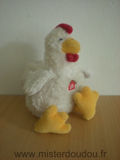 Gipsy Coq Blanc crete rouge pattes jaunes - Très bon état