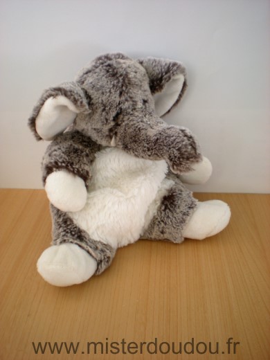 Créations dani Eléphant Marron blanc - Très bon état