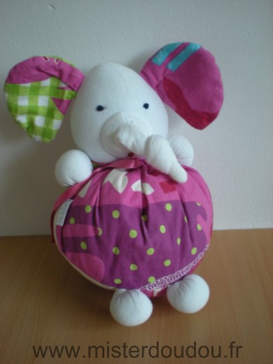 Imagine creation Eléphant Rose violet blanc - Très bon état