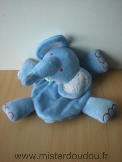 Tcm Eléphant Bleu pochette ventrale à scratch - Très bon état