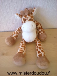Nicotoy Girafe Blanc beige taches marrons - Très bon état