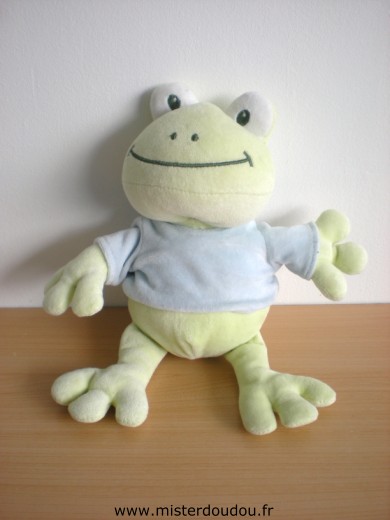 Bengy Grenouille Vert tshirt bleu - Très bon état