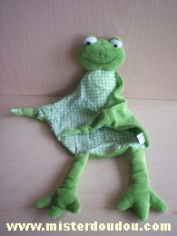 Idaho Grenouille Vichy vert devant , vert uni derrière - Très bon état