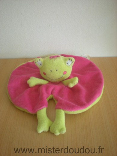 Nicotoy Grenouille Rose fushia vert - Très bon état