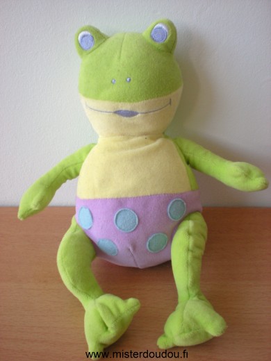Vulli Grenouille Vert mauve jaune - Très bon état