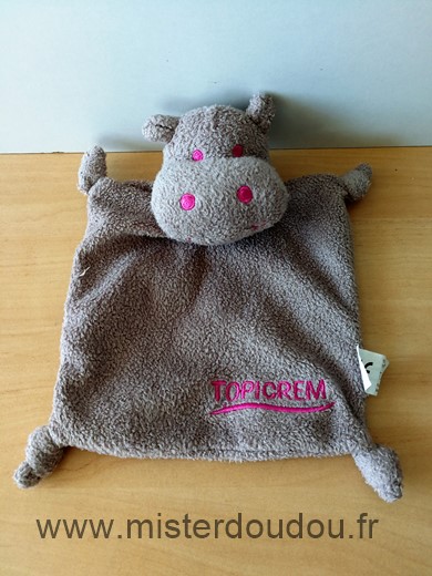 Topicrem Hippopotame Marron rose - Très bon état