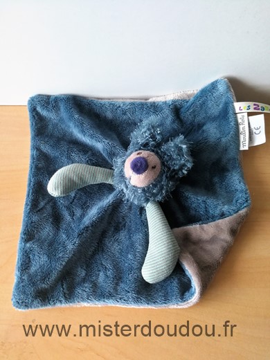 Moulin roty Koala Bleu gris rayures - Très bon état