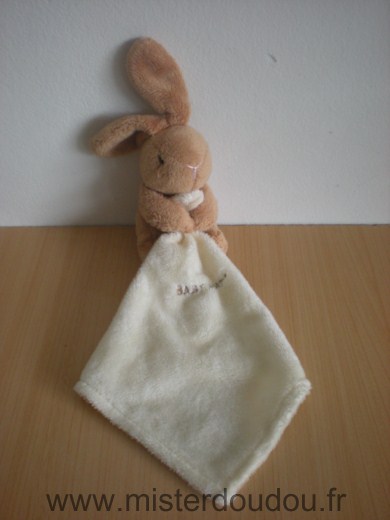 Baby nat Lapin Beige mouchoir écru baby nat - Très bon état