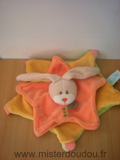 Baby nat Lapin Jaune orange vert - Très bon état