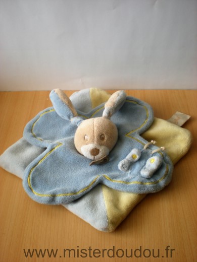 Baby nat Lapin Milo bleu jaune - Etat moyen