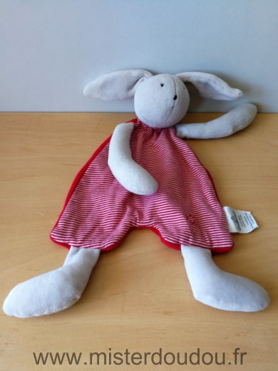 Coudemail Lapin Rouge gris rayures - Très bon état