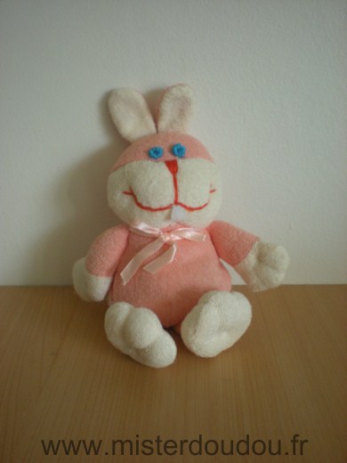 Defonseca Lapin Rose en tissus éponge - Très bon état