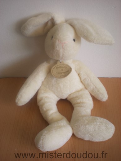 Doudou et compagnie Lapin Ecru - Très bon état