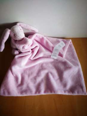 Early days Lapin Rose mouchoir rose - Très bon état