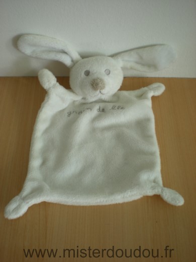 Grain de ble Lapin Ecru brode beige grain de ble nez beige - Très bon état