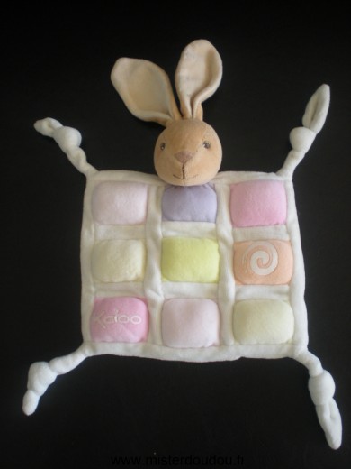 Kaloo Lapin Patchwork rose blanc candy - Très bon état