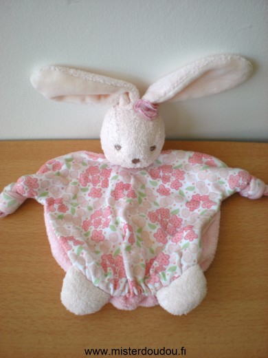 Kaloo Lapin Rose à fleurs devant et rose derrière - Très bon état
