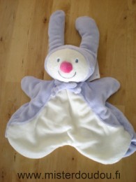 Kiabi baby Lapin Mauve blanc nez rose - Neuf