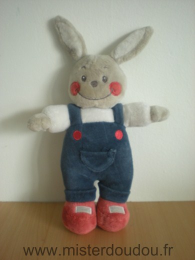 Kimbaloo Lapin Blanc salopette bleu - Très bon état