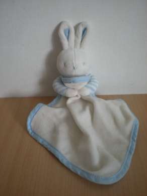 Klorane Lapin Bleu blanc mouchoir blanc - Très bon état