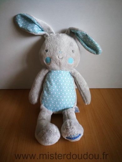 Klorane Lapin Gris bleu ronds blanc - Très bon état
