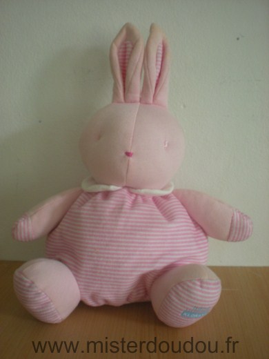 Klorane Lapin Raye rose blanc - Bon état
