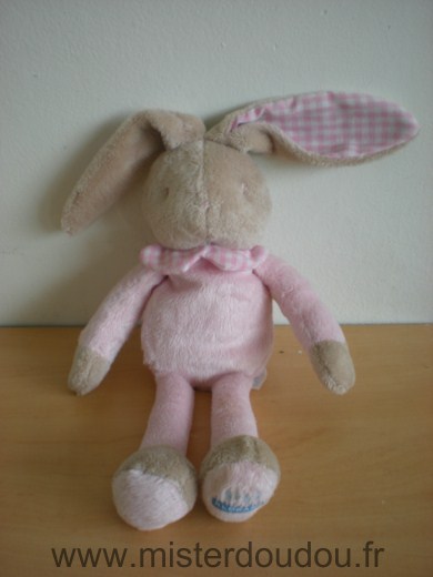 Klorane Lapin Rose beige oreilles vichy rose - Très bon état