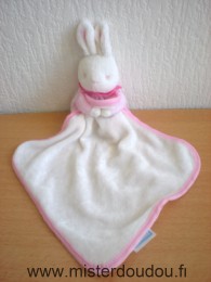 Klorane Lapin Rose blanc mouchoir blanc liseret rose - Etat moyen