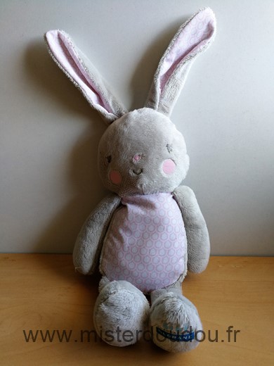 Klorane Lapin Rose gris ronds blancs - Très bon état